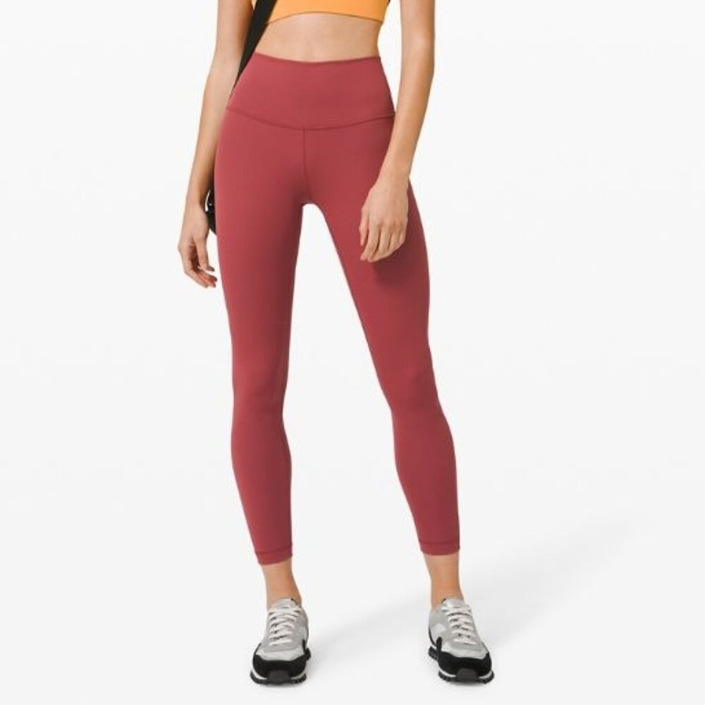 Lululemon Women's Wunder Under High-Rise Tight 25" *Luxtreme - Pink/Red